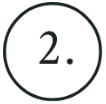 Two Number Icon Inside Circle