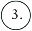 Third Number Icon Inside Circle